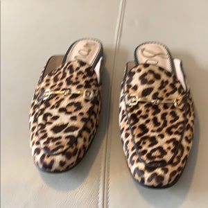 Sam Edelman leopard mules
